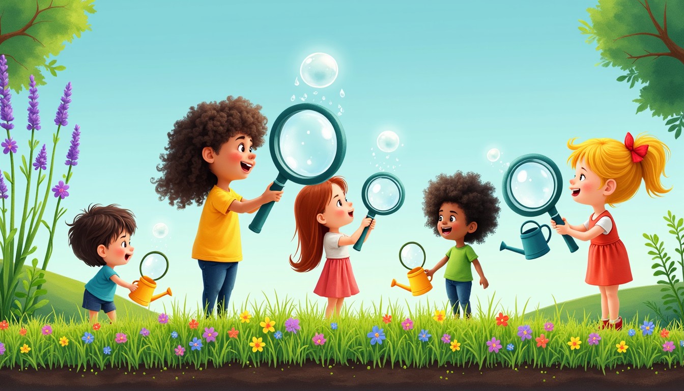 Free Curious Nature Explorers Image - Children, Exploration, Magnifying ...