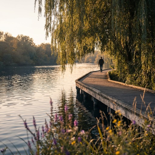 Free Peaceful Waterside Walk Image - Riverside, Pathway, Boardwalk ...