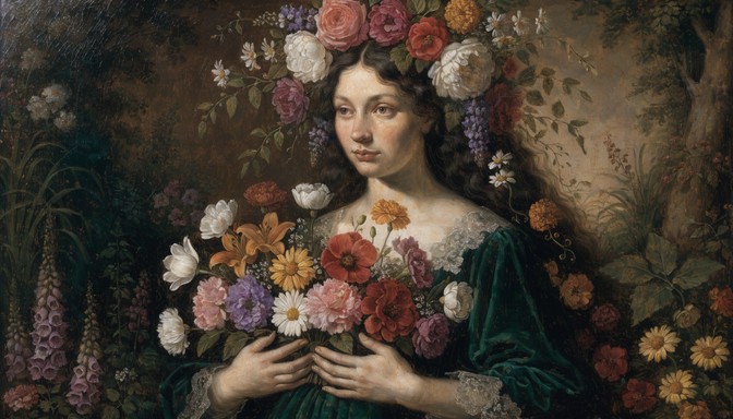 Free Floral Renaissance Beauty Image - Woman, Portrait, Renaissance ...