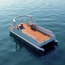 Pontoon Boat Simple Free Minimalist Pontoon Boat Image - Pontoon, Boat, Water | Download at ...