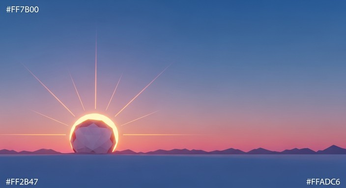 Free Stylized Sunrise Graphic Image - Sunrise, Orange, Graphic ...