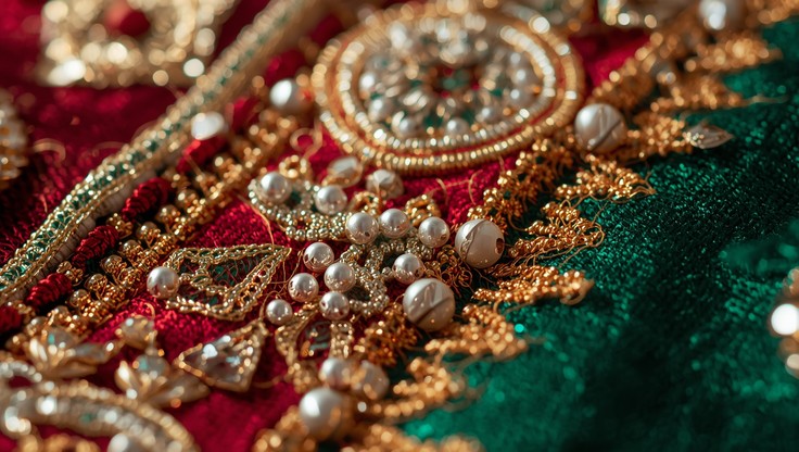Free Bejeweled Fabric Artistry Image - Embroidery, Sequins, Beadwork ...