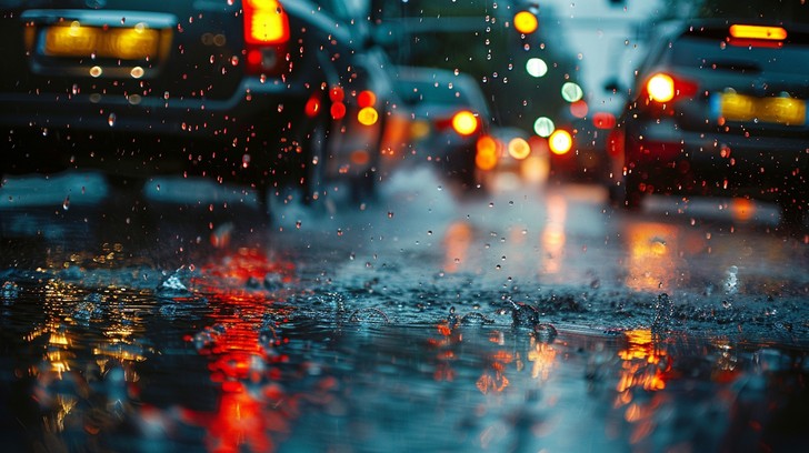Free Rainy Street Scene Image - Rain, Twilight, City | Download at ...