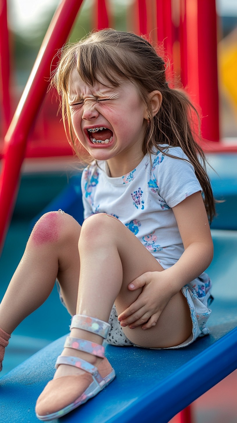 Crying Injury Free Injured child crying Image - Child, Crying, Playground | Download ...