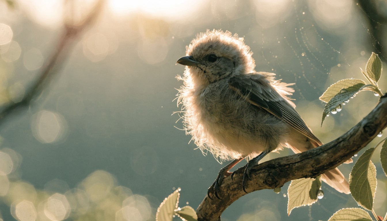 Free Fluffy Baby Bird Image - Bird, Fledgling, Baby | Download at StockCake