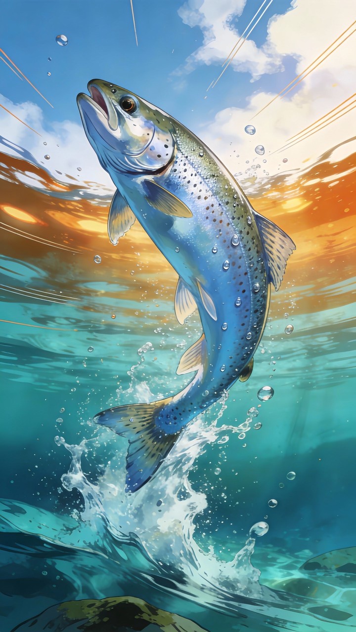 Download Fish Jumping Free Image - Trout, Fish, Jumping | StockCake