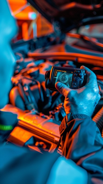 Free Diagnosing car engine Image - Mechanic, Technology, Engine ...