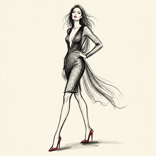 Free Bold Fashion Illustration Image - Fashion, Illustration, Sketch ...