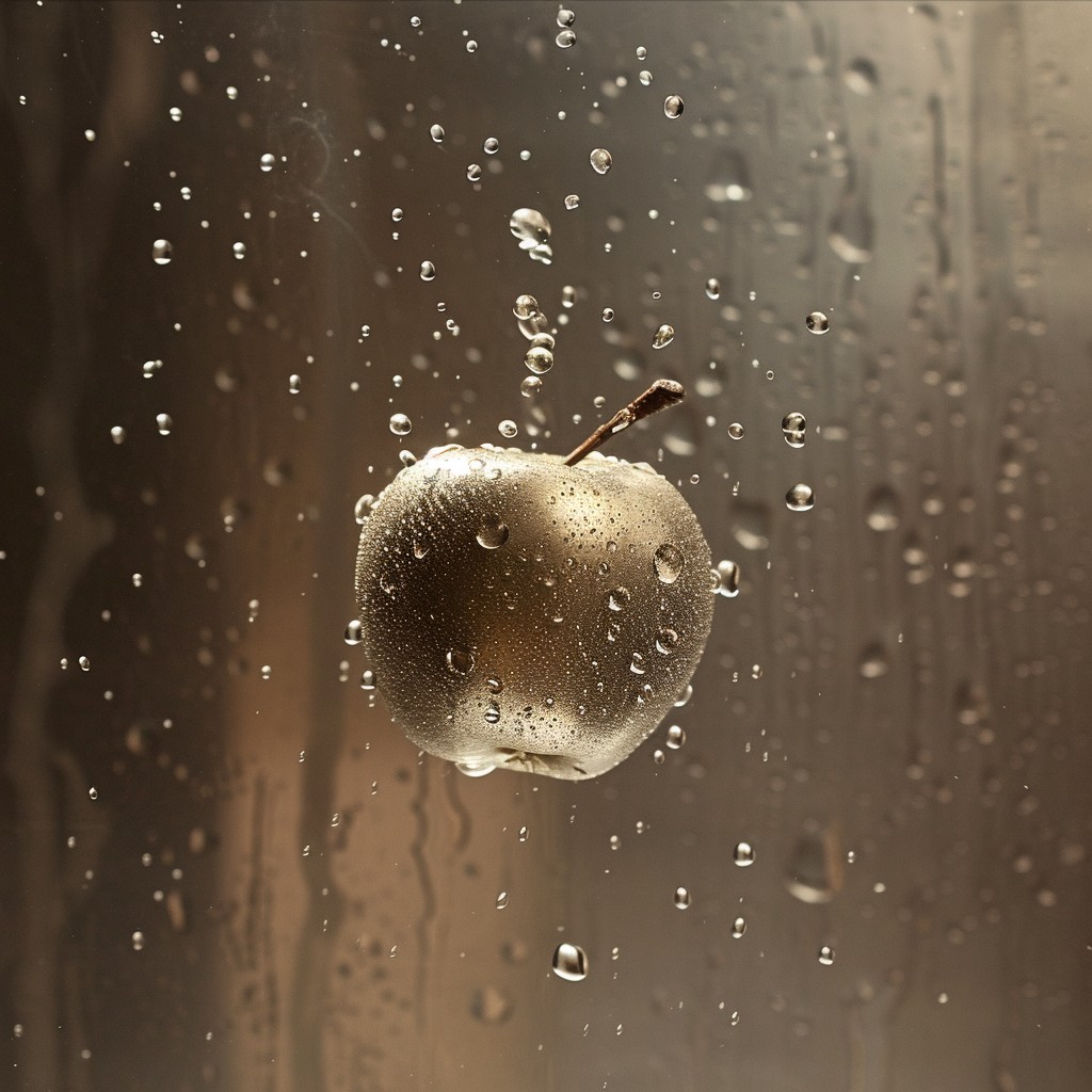 Free Apple behind droplets Image - Apple, Water, Droplets | Download at ...