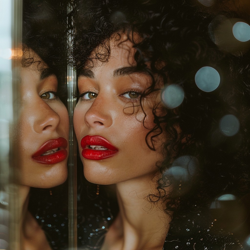 Free Reflective Beauty Portrait Image - Beauty, Reflection, Window ...