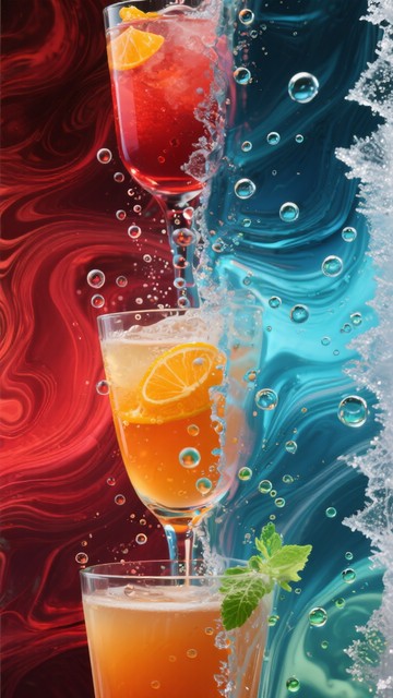 Drinks Display Texture Free Colorful Cocktail Trio Image - Drinks, Mixology, Ruby | Download ...
