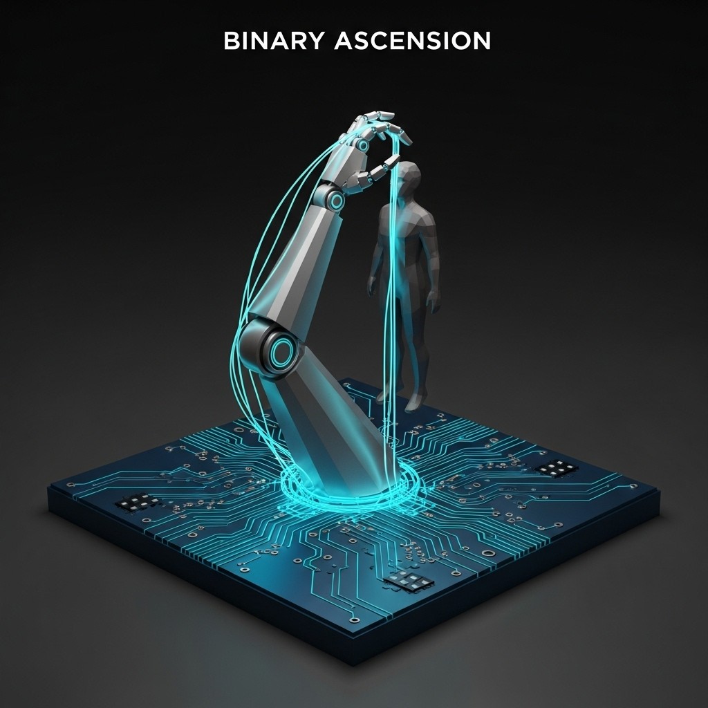 Free Digital Evolution Rising Image - Futuristic, Cybernetic ...