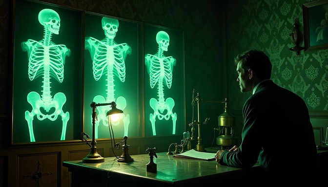 Free Glowing Skeletal Secrets Image - Gothic, Victorian, Laboratory ...