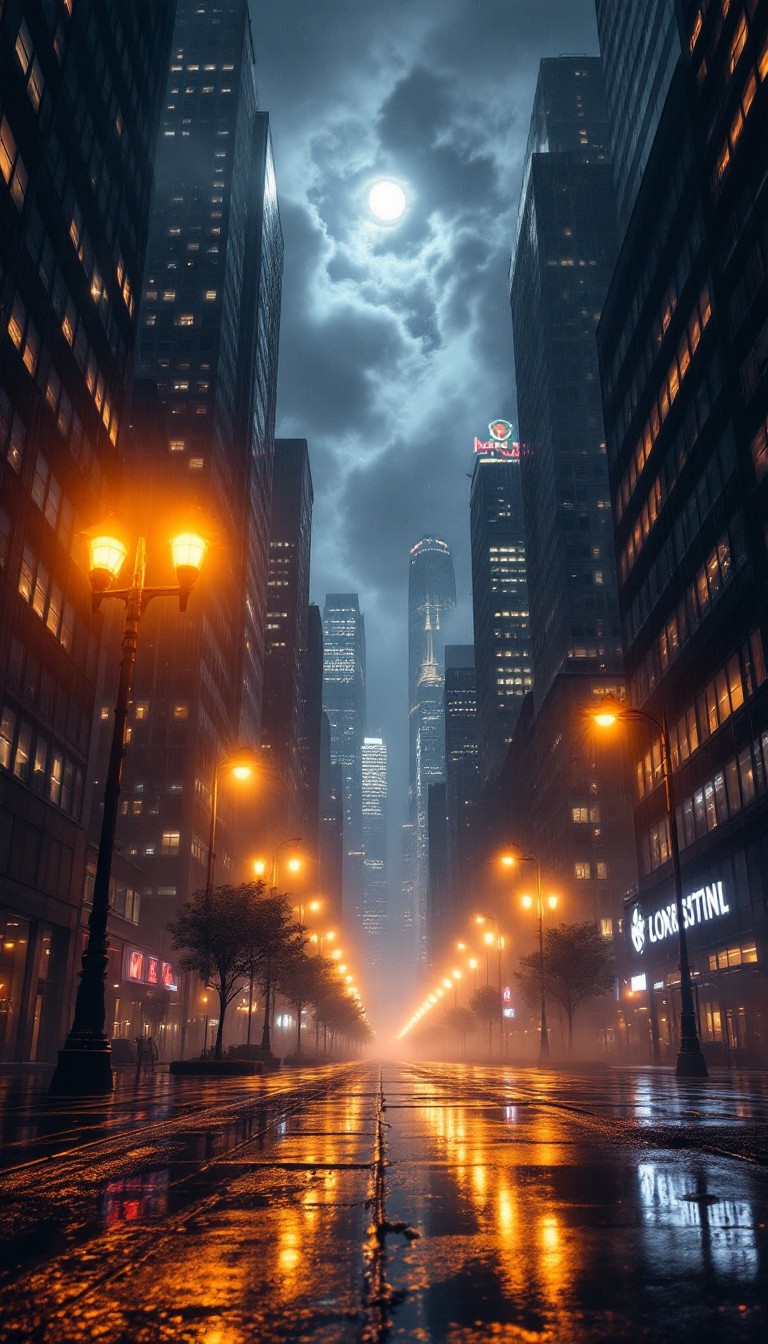 Free Rainy City Lights Photo - Cityscape, Rainy, Night | Download at ...
