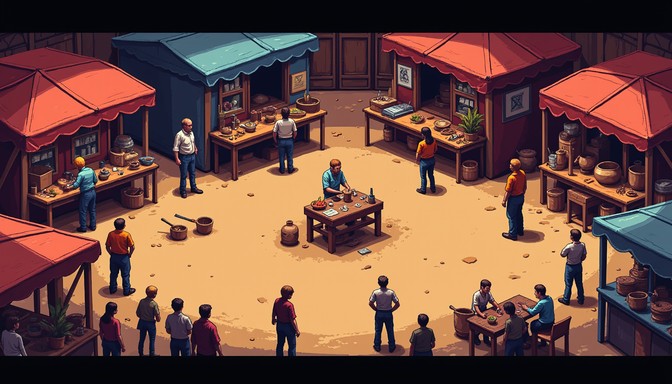Free Artisan Market Workshop Image - Pixelart, Marketplace, Craftsman ...