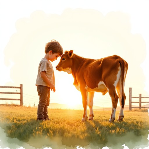 Free Cow Calf Kiss Image - Cow, Calf, Farm | Download at StockCake