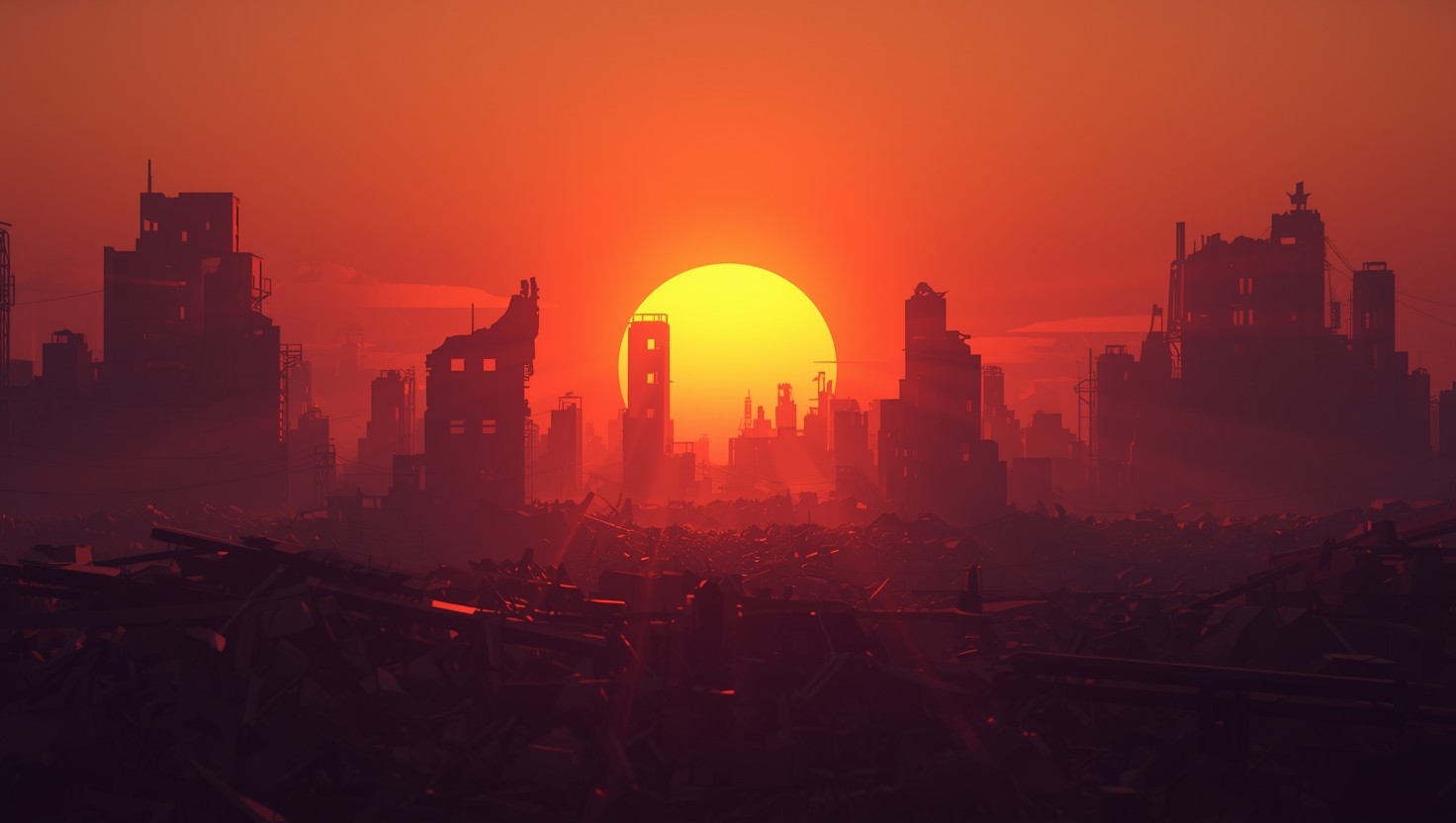 Free Apocalyptic Dawn Rising Photo - Apocalypse, Cityscape, Sunrise ...