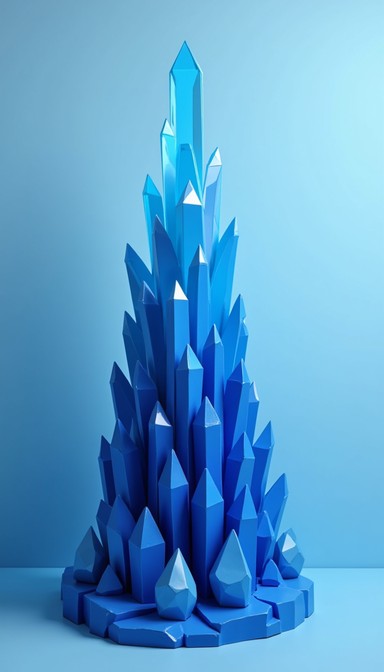 Free Crystalline Blue Spire Image - Crystal, Blue, Geometric | Download ...