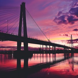 Free Sunset Bridge View Image - Sunset, Bridge, Water | Download at ...