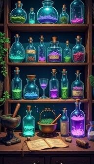 Free Magical Potion Workshop Image - Potions, Alchemy, Magic | Download ...
