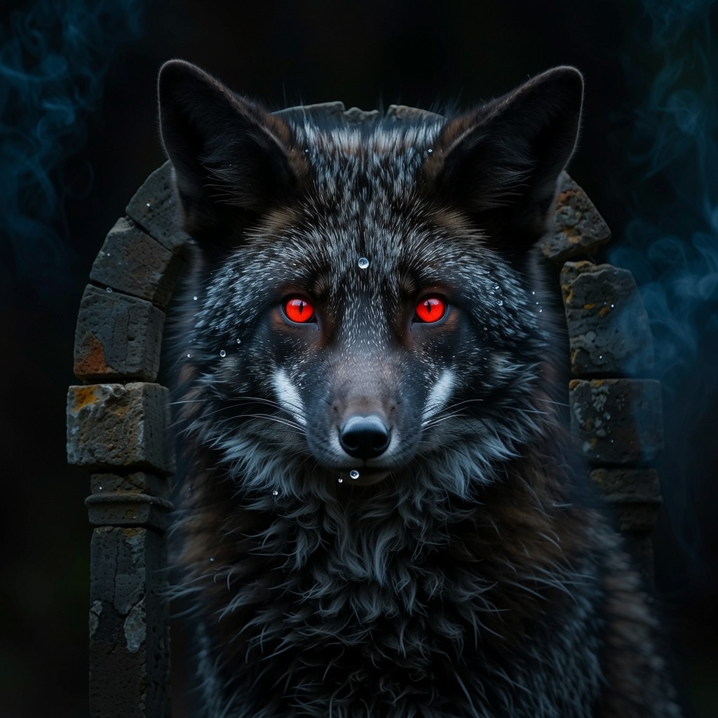 Free Mystical Fox Portrait Image - Gothic, Fox, Dark | Download at ...