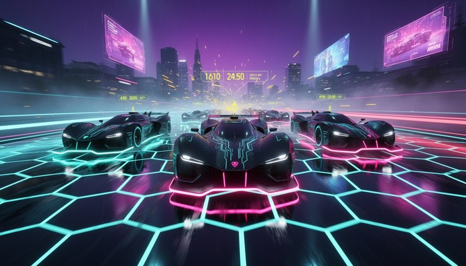 Cyber Racing Free Neon Racing Future Image - Racing, Cyberpunk, Futuristic ...