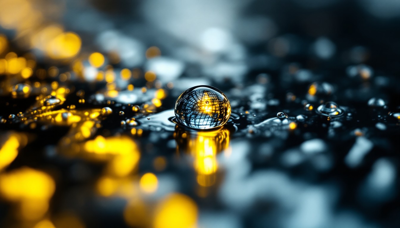 Free Droplet Meets Light Image - Macro, Droplet, Reflection | Download ...