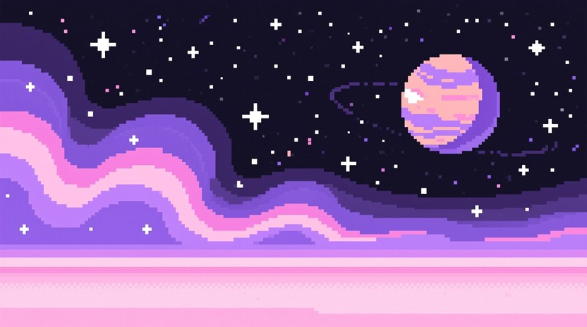 Free Cosmic Pixel Wonder Image - Pixel, Space, Planet | Download at ...