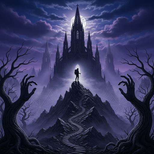 Free Gothic Mountain Solitude Image - Gothic, Mountains, Silhouette ...