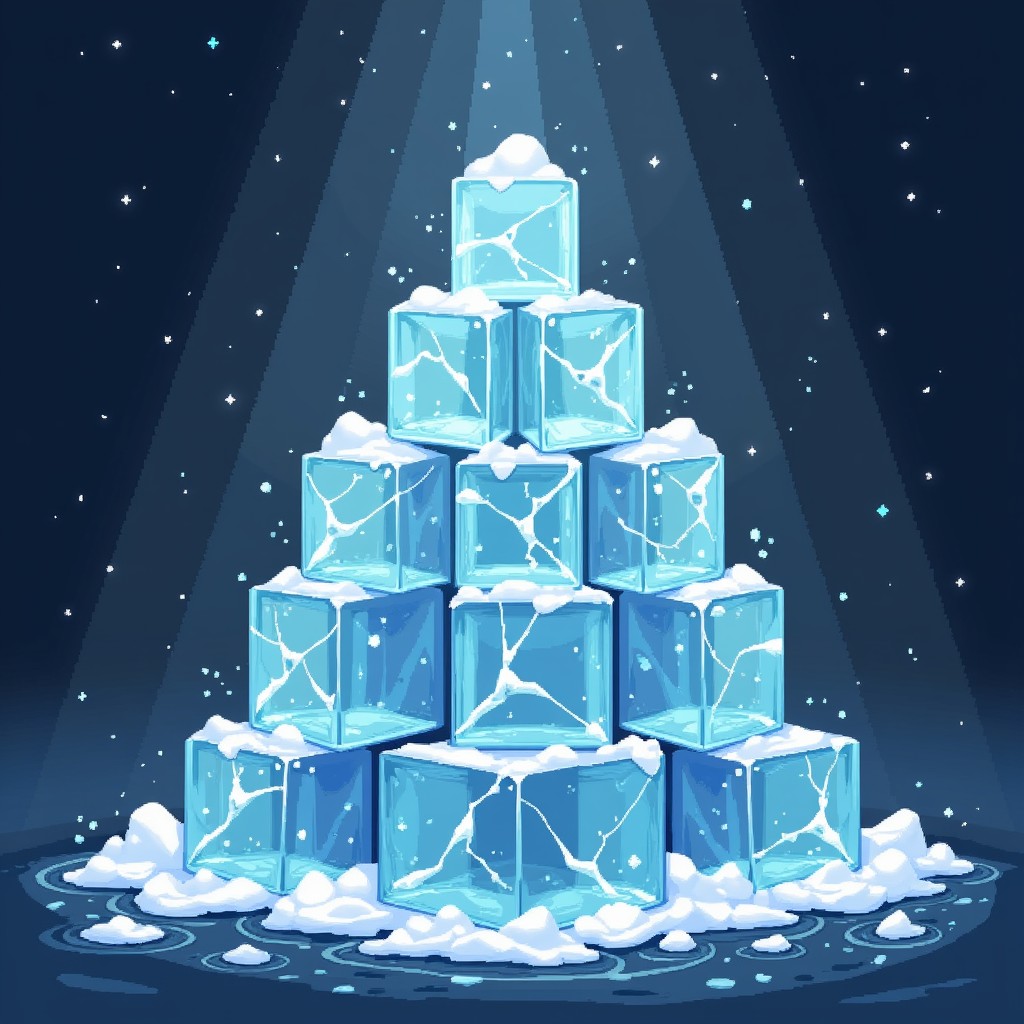 Free Frozen Pixel Pyramid Image - Ice, Cubes, Pyramid | Download at ...
