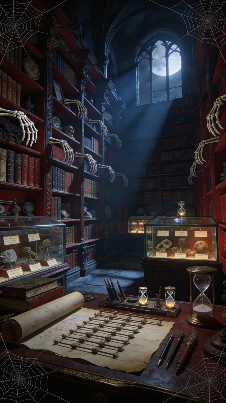 Free Organized Gothic Library Image - Gothic, Library, Skeleton ...