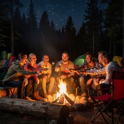 Free Campfire Friends Together Image - Campfire, Camping, Friends ...