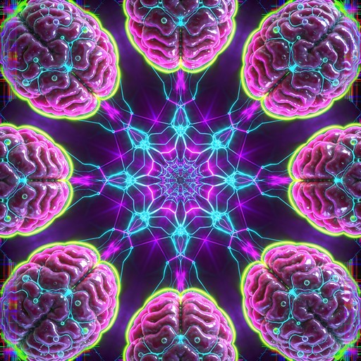 Free Neon Brain Mandala Image - Psychedelic, Brain, Pattern | Download ...