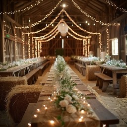 Free Rustic Venue Decor Image - Rustic, Barn, Lights | Download at ...