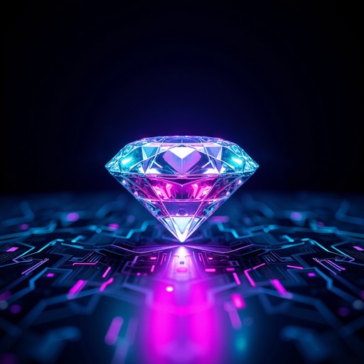 Free Digital Diamond Pulse Image | Download at StockCake