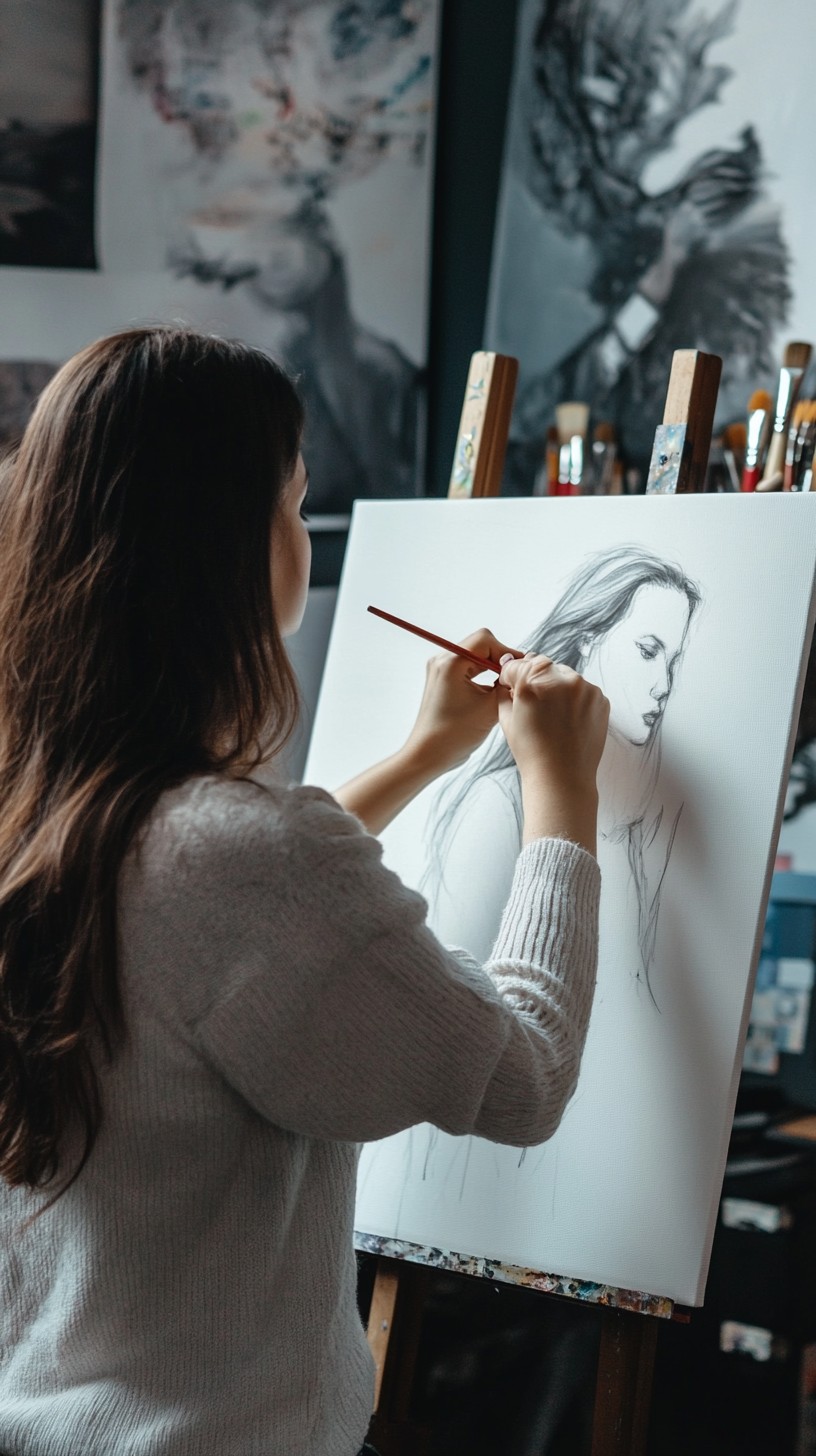 Free Artist Drawing Portrait Photo - Artist, Drawing, Portrait ...