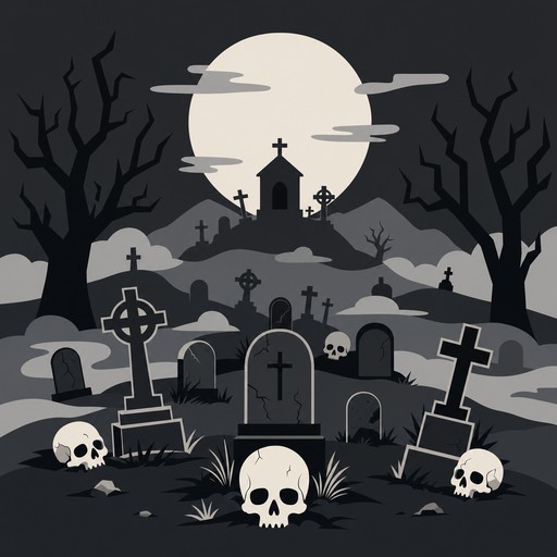 Download Moonlit Gothic Graveyard Image - Graveyard, Cemetery ...