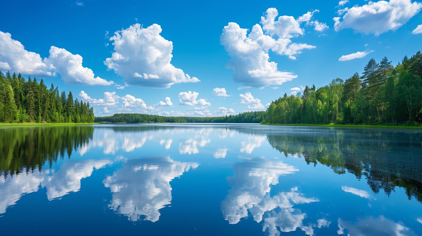 Free Serene Lake View Image - Lake, Reflection, Forest | Download at ...