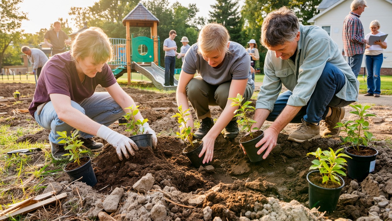 Free Planting Free Community garden planting Image - Gardening, Community, Volunteers ...
