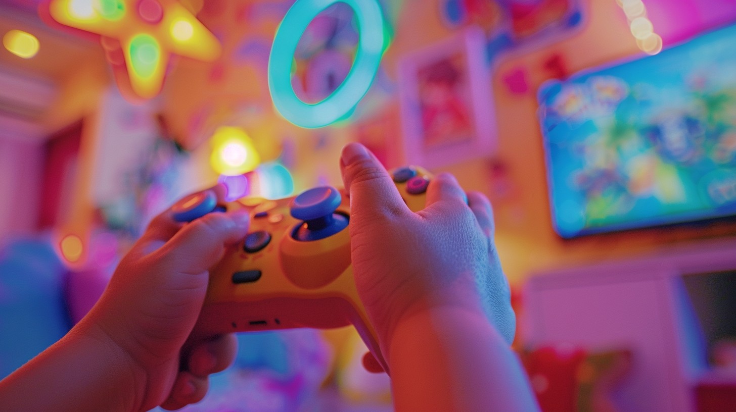 Free Vibrant Gaming Session Image - Gaming, Controller, Neon | Download ...