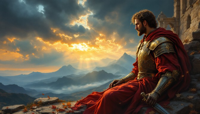 Free Warrior Contemplates Destiny Image - Warrior, Hero, Knight ...