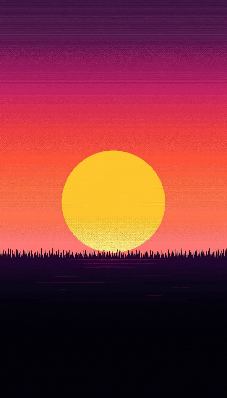 Free Pixel Sunset Serenity Image - Sunset, Pixel, Art | Download at ...