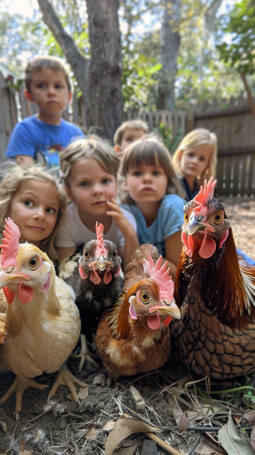 Free Kids and Chickens Image - Children, Chickens, Nature | Download at ...
