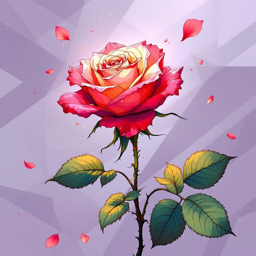 Free Anime Rose Illustration Image - Anime, Rose, Illustration ...