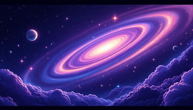 Free Cosmic Pixel Galaxy Image - Space, Galaxy, Pixel | Download at ...