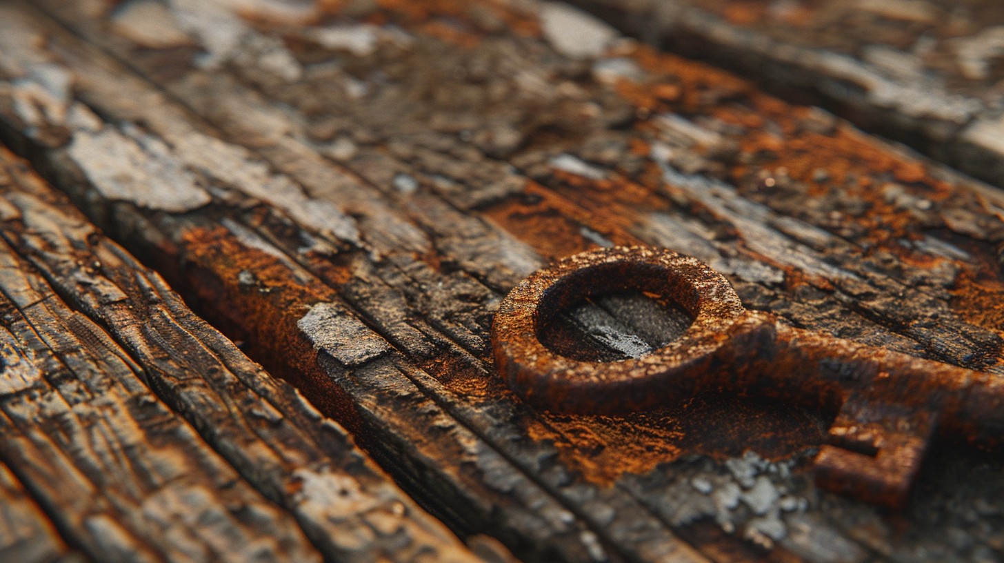 Keyed Rusty Bar Free Rusty Key Detail Image - Rust, Key, Wood | Download at StockCake