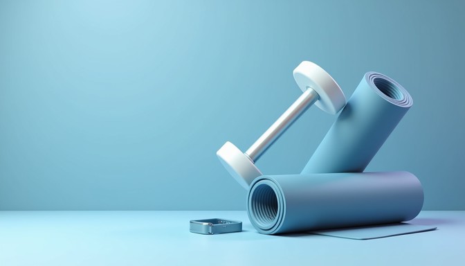 Free Floating Fitness Essentials Image - Fitness, Dumbbell, Yoga ...