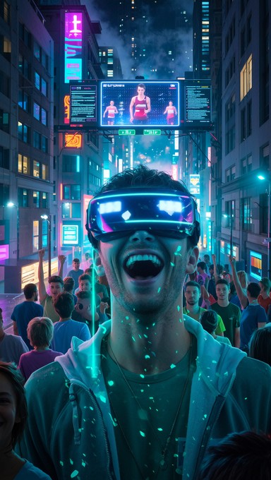 Free Cyberpunk Marathon Spectators Image - Cyberpunk, Futuristic, Neon ... - Spectators Augmented Reality Experience