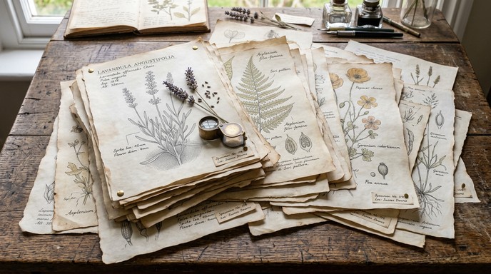 Free Botanical Staircase Study Image - Botanical, Illustration ...