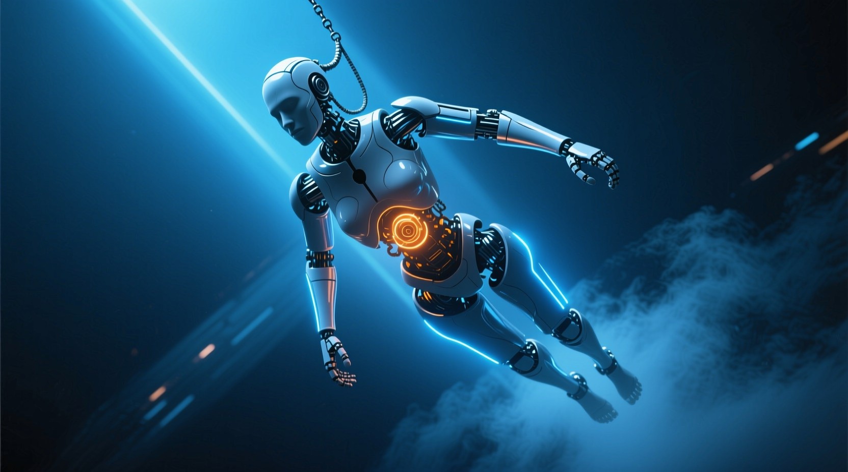Free Luminous Android Flight Photo - Android, Robot, Futuristic ...